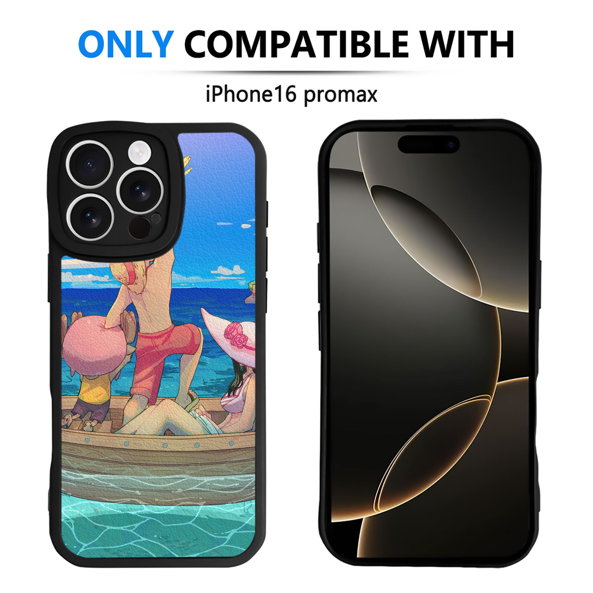 （画像用） ワンピース ONE PIECE 【iPhone 16シリーズ対応】シリコンスマホケース（レザー調） 材質：シリコン